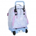 Mochila Escolar com Rodas Frozen Believe Lilás 33 X 45 X 22 cm