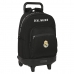 Mochila Escolar con Ruedas Real Madrid C.F. 33 x 45 x 22 cm Negro