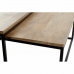 Jeu de 2 tables DKD Home Decor Marron Noir 90 x 90 x 40 cm