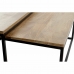 Set of 2 tables DKD Home Decor Ruskea Musta 90 x 90 x 40 cm