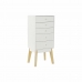 Caisson à Tiroirs DKD Home Decor Blanc Naturel Bois MDF 40 x 30 x 90 cm