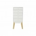 Caisson à Tiroirs DKD Home Decor Blanc Naturel Bois MDF 40 x 30 x 90 cm