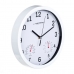 Horloge Murale Esperanza EHC016W Blanc verre Plastique 25 cm