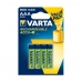 Laddningsbara Batterier Varta 800 mAh 1,2V (4 antal)