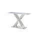 Sivupöytä DKD Home Decor Valkoinen Harmaa Hopeinen Kristalli Teräs 120 x 40 x 75 cm