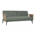 Sofa-lova DKD Home Decor 203 x 87 x 81 cm Juoda Metalinis Ruda Žalia