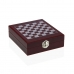 Set of Wine Accessories Versa Chess Crystal ABS MDF Wood 16,8 x 5,1 x 14,78 cm