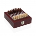 Set of Wine Accessories Versa Chess Crystal ABS MDF Wood 16,8 x 5,1 x 14,78 cm