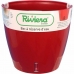 Vaso Autoirrigável Riviera Com reserva de água Vermelho Polipropileno Redondo Ø 36 x 33 cm