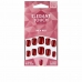 False Nails Elegant Touch Polished Colour Apaļots Rich Red (24 uds)