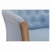 Poltrona DKD Home Decor Azul Poliéster Madeira (58 x 56 x 69 cm)