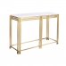 Console DKD Home Decor White Golden Metal Marble 120 x 40 x 81,5 cm