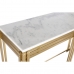 Console DKD Home Decor White Golden Metal Marble 120 x 40 x 81,5 cm