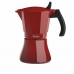 Italiaanse Koffiepot JATA HCAF2012      * Rood Aluminium (12 Koppar)