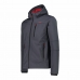 Heren Sportjas Campagnolo Softshell Melange Donker grijs