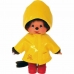 Knuffel Bandai Monchhichi Iconic Raincoat 20 cm Geel