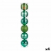 Set of Christmas balls 6 Pieces Green Plastic 15 x 16 x 15 cm (4 Units)