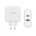 Stenová nabíjačka Aisens ASCH-2PD45A-W USB-C 57 W Biela