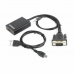 Adaptador VGA para HDMI com Áudio GEMBIRD A-VGA-HDMI-01 Preto