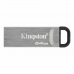 USB-pulk Kingston Kyson Must Hõbedane 64 GB