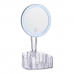 Magnifying Mirror with LED 1x White polystyrene 12,6 x 34,5 x 17 cm