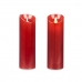 LED Svíčka Červený 8 x 8 x 25 cm (12 kusů)