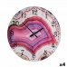 Wanduhr Marmor Rosa Kristall 30 x 4 x 30 cm (4 Stück)