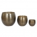 Set de pots Home ESPRIT Doré Aluminium 47 x 47 x 40,5 cm