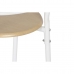 Tafel met vier stoelen DKD Home Decor Wit Natuurlijk Metaal Hout MDF 121 x 55 x 78 cm