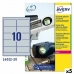 Drucker-Etiketten Avery Silberfarben 20 Blatt 96 x 50,8 mm (5 Stück)