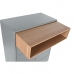 Cassettiera Home ESPRIT Azzurro Grigio polipropilene Legno MDF 80 x 40 x 117 cm