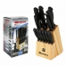 Sett med kniver med trebunn Quttin 47718 (14 pcs) 14 Stykker (2 enheter)