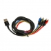 Uzlabots Sienas USB-C un Lightning Ibox IKUM4W1CLR Melns Daudzkrāsains 1,2 m