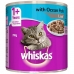 Kaķu barība Whiskas   Cālis Laša krāsas Teļa gaļa 400 g