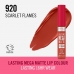 Flydende læbestift Rimmel London Lasting Mega Matte Nº 920 Scarlet Flames 7,4 ml