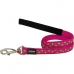 Guinzaglio per Cani Red Dingo STYLE STARS LIME ON HOT PINK 2 x 120 cm