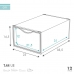 Caja apilable para zapatos Max Home Blanco 12 Unidades Polipropileno ABS 23 x 14,5 x 33,5 cm