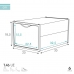 Stackable shoe box Max Home Balta 6 vnt. polipropileno ABS 25 x 18,5 x 35 cm