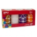 Set de autocolante Apli Gomets 4 Piese Multicolor Forme geometrice (4 Piese)