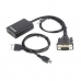 8P8C UTP контектор GEMBIRD A-VGA-HDMI-01 Черен