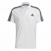 Polo a Maniche Corte Uomo Adidas Primeblue 3 Stripes Bianco