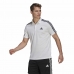 Herenpolo met Korte Mouwen Adidas Primeblue 3 Stripes Wit