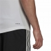 Polo de Manga Curta Homem Adidas Primeblue 3 Stripes Branco