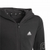 Lasten urheilutakki Adidas Essentials Full-Zip Musta