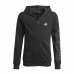 Lasten urheilutakki Adidas Essentials Full-Zip Musta