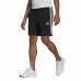 Férfi sport rövidnadrág Adidas Essentials 3 Stripes Aeroready Fekete