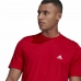 Maglia a Maniche Corte Uomo  Aeroready Designed To Move Adidas Designed To Move Rosso