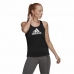 Tanktop, Dam Adidas Aeroready D2M Svart