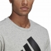 Herensweater zonder Capuchon Adidas Essential Big Logo Grijs