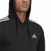 Hættetrøje til Mænd Adidas Essentials 3 Stripes Sort